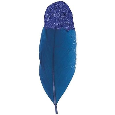 Plumes à Sequins Bleu Foncé Artemio - Type de Plume - Publicité Plumes à Sequins Bleu Foncé Artemio - Type de Plume - Publicité