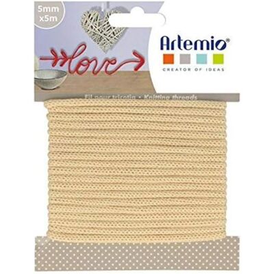 Artemio Vanilla Beige Knitting Yarn - 5 mm x 5 m Artemio Vanilla Beige Knitting Yarn - 5 mm x 5 m