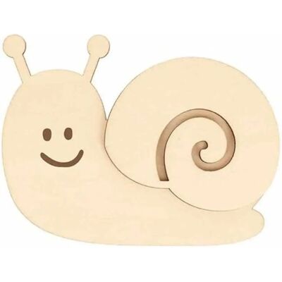 Artemio Silhouette en bois - Escargot et coquillage - 9x6,9cm - Silhouette en bois représentant un escargot - Publicité Artemio Silhouette en bois - Escargot et coquillage - 9x6,9cm - Silhouette en bois représentant un escargot - Publicité