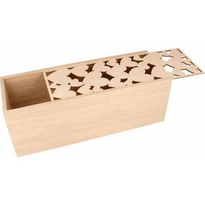 ARTEMIO Aufbewahrungsbox mit Herzdeckel - 33x12x12cm ARTEMIO Aufbewahrungsbox mit Herzdeckel - 33x12x12cm