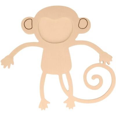 Artemio Beige Wooden Monkey Photo Frame - Photo Frame Artemio Beige Wooden Monkey Photo Frame - Photo Frame
