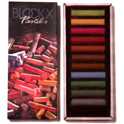 BlockX Pasteles en Tiza - 12 Colores Oscuros BlockX Pasteles en Tiza - 12 Colores Oscuros