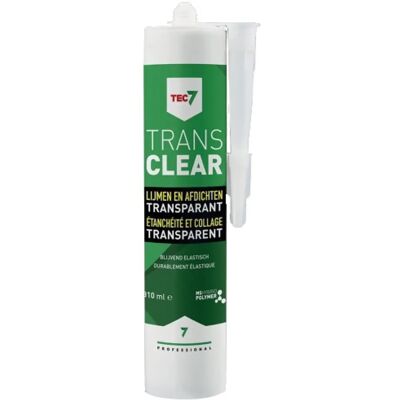 TEC7 - Mastic universel transparent - Résistant à l'eau - 310ml - Publicité TEC7 - Mastic universel transparent - Résistant à l'eau - 310ml - Publicité