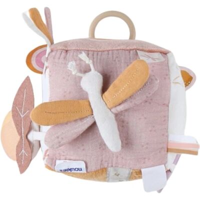 Cube d'activités Beige de Noukie's - 11x11x11cm - Cadeau pour Bébé - Publicité Cube d'activités Beige de Noukie's - 11x11x11cm - Cadeau pour Bébé - Publicité