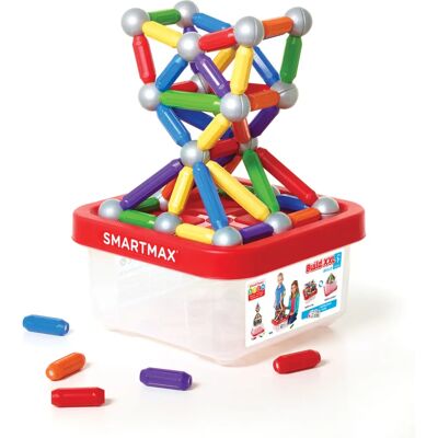 SmartMax Build XXL - Magnetyczny zestaw do budowania w plastikowym pudełku - 70 elementów SmartMax Build XXL - Magnetyczny zestaw do budowania w plastikowym pudełku - 70 elementów