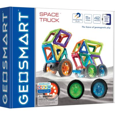 GEOSMART Space Truck - Magnetyczny zestaw do budowania dla dzieci GEOSMART Space Truck - Magnetyczny zestaw do budowania dla dzieci
