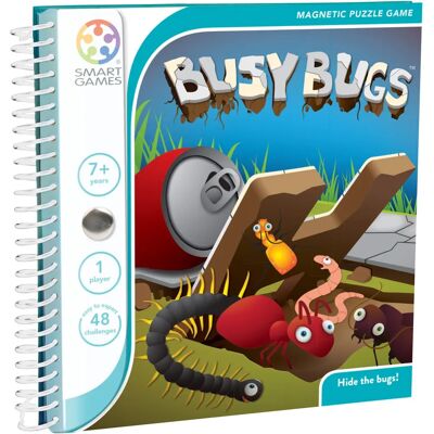 Smart Games Busy Bugs - Magnetyczna Gra Podróżna - 7+ Smart Games Busy Bugs - Magnetyczna Gra Podróżna - 7+