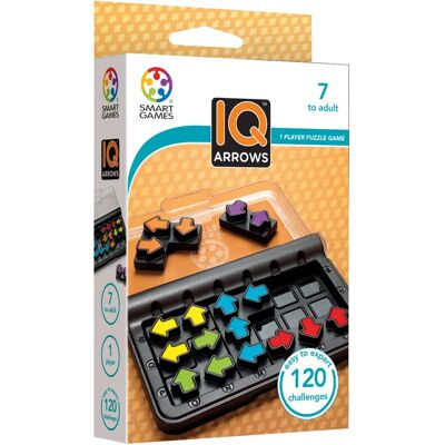 Smart Games IQ Arrows - Puzzle gra - 120 wyzwań - od 7 lat Smart Games IQ Arrows - Puzzle gra - 120 wyzwań - od 7 lat