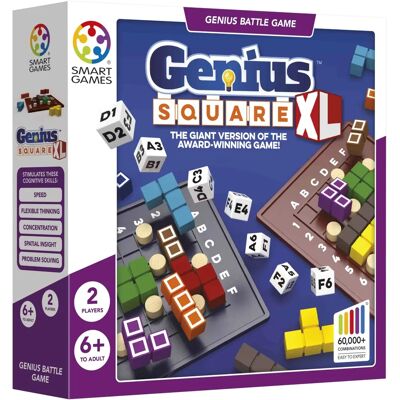 SmartGames Genius Square XL Gra planszowa - Puzzle dla 1-2 graczy SmartGames Genius Square XL Gra planszowa - Puzzle dla 1-2 graczy