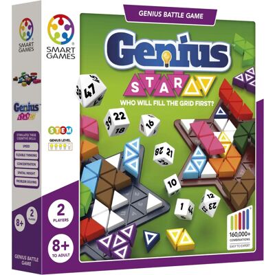 SmartGames Genius Star - Jeu de société - Puzzle logique familial - Publicité SmartGames Genius Star - Jeu de société - Puzzle logique familial - Publicité