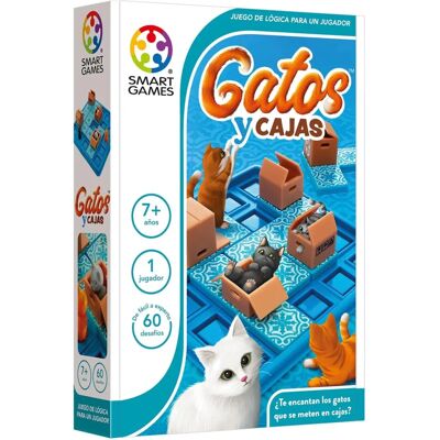 Smart Games Gatos y Cajas - Przenośna gra logiczna 8+ - 60 wyzwań Smart Games Gatos y Cajas - Przenośna gra logiczna 8+ - 60 wyzwań