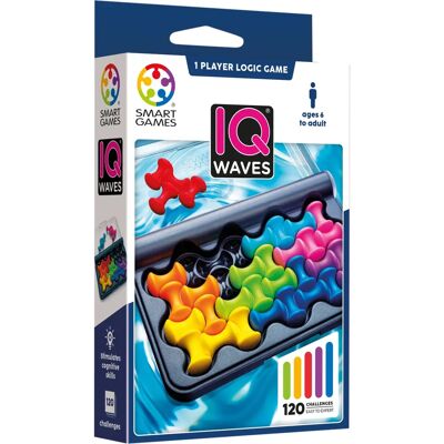 SmartGames IQ Waves Puzzle - 120 Herausforderungen - Ab 6 Jahren SmartGames IQ Waves Puzzle - 120 Herausforderungen - Ab 6 Jahren