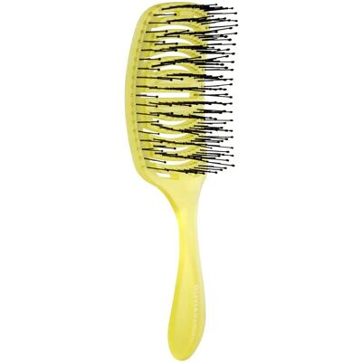 Brosse à cheveux jaune Olivia Garden iDetangle Pride - Brosse Brosse à cheveux jaune Olivia Garden iDetangle Pride - Brosse