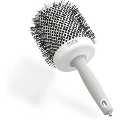 Olivia Garden Expert Shine Wavy Bristles White and Grey Hairbrush - Hair Type: General Olivia Garden Expert Shine Wavy Bristles White and Grey Hairbrush - Hair Type: General