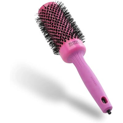 Spazzola di ventilazione rosa fluo Olivia Garden Expert Shine - Strumento per styling con asciugacapelli Spazzola di ventilazione rosa fluo Olivia Garden Expert Shine - Strumento per styling con asciugacapelli