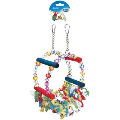 Duvo+ Vogelzubehör - Buntes Schaukel- und Kauspielzeug Duvo+ Vogelzubehör - Buntes Schaukel- und Kauspielzeug