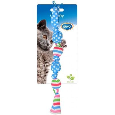 Duvo Plus Katzenspielzeug Gekoppelte Bälle - 17x3x3 cm Duvo Plus Katzenspielzeug Gekoppelte Bälle - 17x3x3 cm