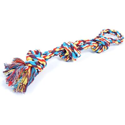Jouet pour Chien DUVO+ Multicolore avec 2 Nœuds - 37cm - Publicité Jouet pour Chien DUVO+ Multicolore avec 2 Nœuds - 37cm - Publicité