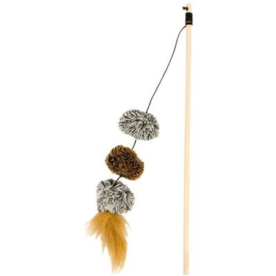 Duvo Plus Reed Katzenspielzeug Pompom - Katzen, Spielzeug, 25x5 cm Duvo Plus Reed Katzenspielzeug Pompom - Katzen, Spielzeug, 25x5 cm