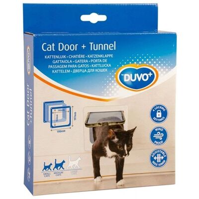 Yagu Nature - Porte pour Chats Blanche 4 Positions - Sécurité & Facilité - Publicité Yagu Nature - Porte pour Chats Blanche 4 Positions - Sécurité & Facilité - Publicité