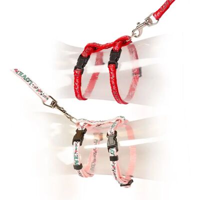 DUVO Katzenhalsband und Leine - Verstellbar 15-25cm - Bis zu 125cm DUVO Katzenhalsband und Leine - Verstellbar 15-25cm - Bis zu 125cm