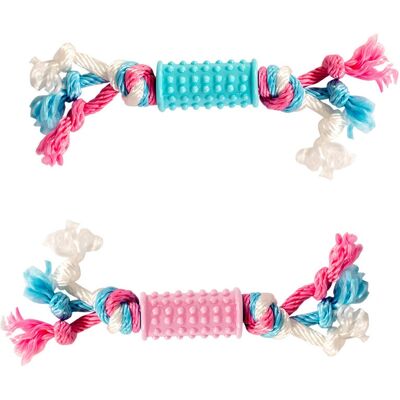 Duvo+ Welpen TPR-Stick mit Nylonseil - Hundespielzeug Duvo+ Welpen TPR-Stick mit Nylonseil - Hundespielzeug