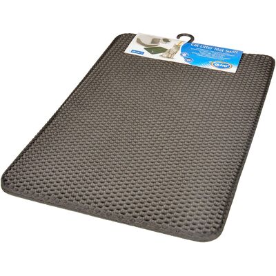 Duvoplus Swift Katzenstreu Matte - Langlebig, Zweischichtig, Schwarz Duvoplus Swift Katzenstreu Matte - Langlebig, Zweischichtig, Schwarz
