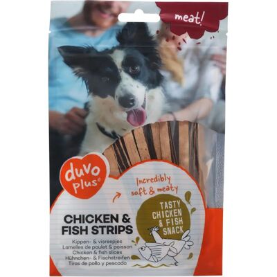 Bâtonnets de Poisson et Poulet Duvo Plus - Collations pour Chiens - Publicité Bâtonnets de Poisson et Poulet Duvo Plus - Collations pour Chiens - Publicité