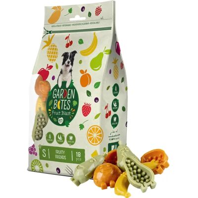 Duvo Plus Garden Bites Fruktiga Vänners Snacks för Hundar - 7cm Duvo Plus Garden Bites Fruktiga Vänners Snacks för Hundar - 7cm