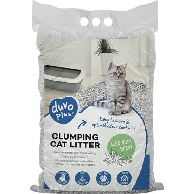 Litière pour chat à l'aloe vera - 12 kg - Publicité Litière pour chat à l'aloe vera - 12 kg - Publicité