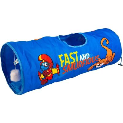 Duvoplus Katzenspiel Tunnel - Schlümpfe Design 72x25x25 cm Duvoplus Katzenspiel Tunnel - Schlümpfe Design 72x25x25 cm