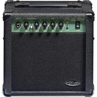 Amplificateur pour Guitare Stagg GA10 - Impédance Élevée, Haut-parleur 6,5 pouce, EQ 3 bandes Amplificateur pour Guitare Stagg GA10 - Impédance Élevée, Haut-parleur 6,5 pouce, EQ 3 bandes