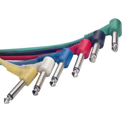 Cavo Patch Mono Angolato di 60cm - Multicolore - Stagg SPC060L E Cavo Patch Mono Angolato di 60cm - Multicolore - Stagg SPC060L E