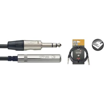 Stagg NAC3PSJSR - Cavo Jack Stereo - Nero - Cavo audio Stagg NAC3PSJSR - Cavo Jack Stereo - Nero - Cavo audio