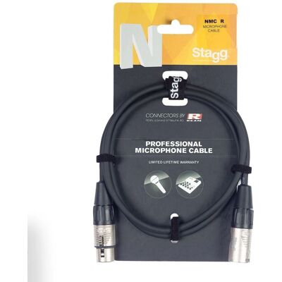 Câble de microphone Stagg NMC20R - XLR - Publicité Câble de microphone Stagg NMC20R - XLR - Publicité