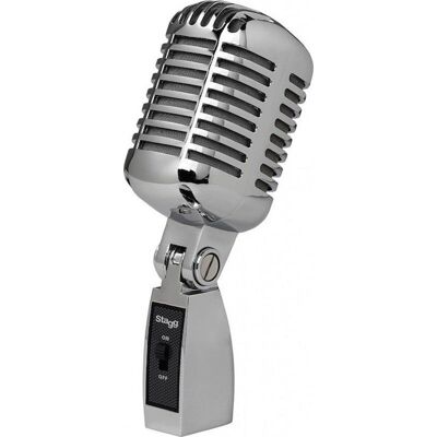 Microphone Vintage Stagg SDM100 CR - Micro - Publicité Microphone Vintage Stagg SDM100 CR - Micro - Publicité