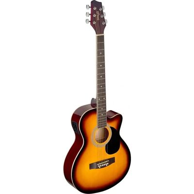 Guitarra folk STAGG SA20ACE marrón con pastilla activa Guitarra folk STAGG SA20ACE marrón con pastilla activa