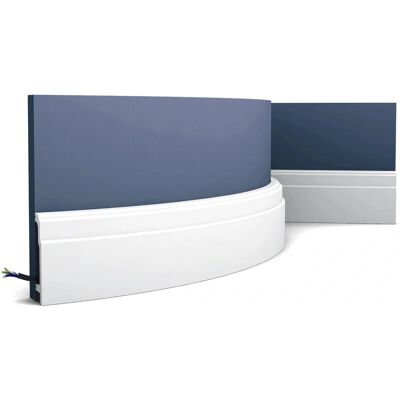 Orac Decor LUXXUS Flexible Moulding - Skirting - White Orac Decor LUXXUS Flexible Moulding - Skirting - White