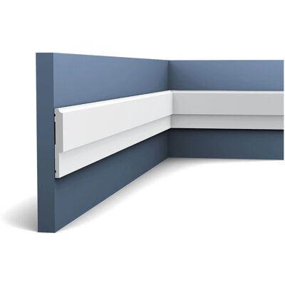 Orac Decor Luxxus Wall Molding - 200cm, White, Modern Style Orac Decor Luxxus Wall Molding - 200cm, White, Modern Style