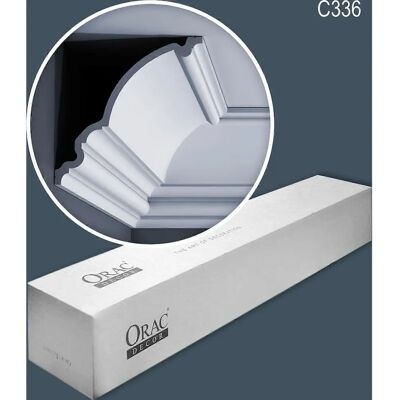 Orac Decor 6 x Crown mouldings - Cornice moulding - White pre-primed 12 m Orac Decor 6 x Crown mouldings - Cornice moulding - White pre-primed 12 m