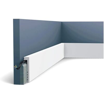 Orac Decor SX171 AXXENT Skirting - Modern Square Impact-Resistant 2m Orac Decor SX171 AXXENT Skirting - Modern Square Impact-Resistant 2m