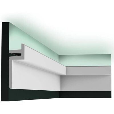 Orac Decor Cornisa Moderna Blanca - 200cm x 14cm x 5cm Orac Decor Cornisa Moderna Blanca - 200cm x 14cm x 5cm