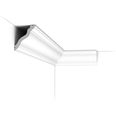 Orac Decor AXXENT Cornice moulding - Lightweight, stable, pre-primed white - 200cm x 7cm x 6cm - Cornice moulding Orac Decor AXXENT Cornice moulding - Lightweight, stable, pre-primed white - 200cm x 7cm x 6cm - Cornice moulding