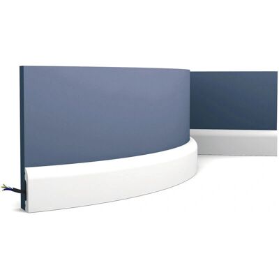 Orac Decor AXXENT SX182F CASCADE Flexible Baseboard - Interior/Exterior Orac Decor AXXENT SX182F CASCADE Flexible Baseboard - Interior/Exterior