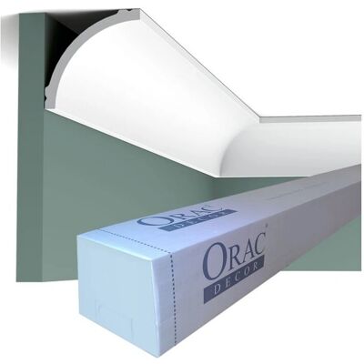Orac Decor CB524-box Lightweight Durofoam Crown Molding - 16 pcs - 32m - White Orac Decor CB524-box Lightweight Durofoam Crown Molding - 16 pcs - 32m - White