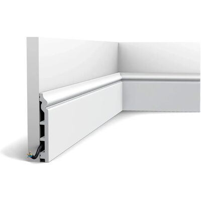 Orac - Zócalo Blanco Rígido 2m - Estilo Clásico Orac - Zócalo Blanco Rígido 2m - Estilo Clásico