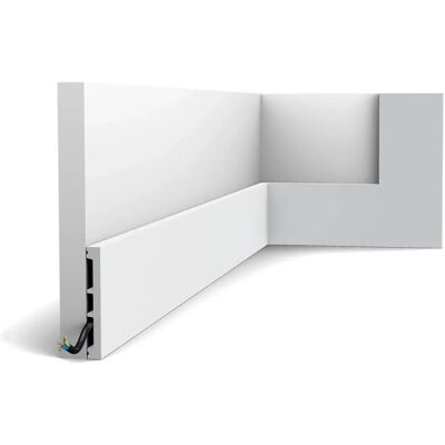 Orac Decor AXXENT Plinthe - Blanc - 200cm x 1.3cm x 10.2cm - Publicité Orac Decor AXXENT Plinthe - Blanc - 200cm x 1.3cm x 10.2cm - Publicité