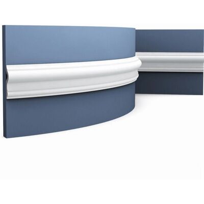 Orac Decor AXXENT Moldura Flexible Blanca - Moldura de Pared Orac Decor AXXENT Moldura Flexible Blanca - Moldura de Pared
