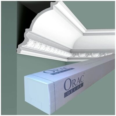 Orac Decor White Crown Mouldings - Corner Moulding - 8 Pack Orac Decor White Crown Mouldings - Corner Moulding - 8 Pack