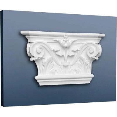 Orac K201 Capitello Corinzio - Elemento decorativo in stucco - Leggero e resistente Orac K201 Capitello Corinzio - Elemento decorativo in stucco - Leggero e resistente